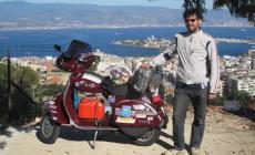 L'impresa di Fabio Cofferati: tutta l'Italia in Vespa in 24 ore