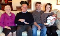 Supernonna Maria, patriarca di 5 generazioni