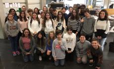 La 2&ordf; B della scuola media di Sorbolo in visita