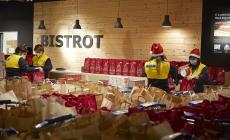 Da Ikea 1420 pasti e 850 pacchi alimentari per le famiglie in difficoltà