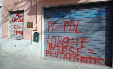 Oltretorrente, imbrattata con la vernice la sede del Pd