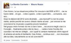 Il dissidente La Mantia: "Caro dissidente Nuzzo..."