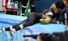 Arianna, un argento sui pattini e...al bacio
