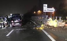 Incidente sulla tangenziale Sud: due persone ferite