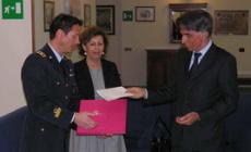Pagliari  e la Maestri in visita al Comando Rete Pol