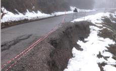 La frana cancella una strada: iniziati i lavori sulla Tiglio-Tanugola