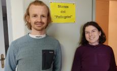 Evan e Lily, arrivati dalla Scozia per percorrere la Via degli Abati