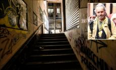 Borgo Paggeria, cade dalla scalinata: muore Mauro Giacomozzi. I negozianti: &laquo;Una scala pericolosa&raquo;