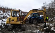 Frana sul Baganza, si lavora per ripristinare l&rsquo;alveo del torrente