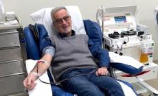 Luigi Mazzini, ultima donazione di sangue dopo 50 anni di generosit&agrave;: &egrave; la 143esima