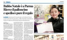 La letterina nel palloncino finisce a Lesignano: e "Babbo Natale" invia il regalo