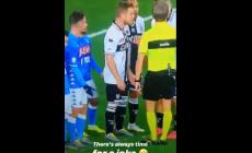 Scherzo di  Mertens a Gagliolo: gli tocca il "lato B" in campo 
