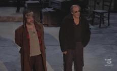 Celentano, apparizione lampo sul palco di "Adrian"