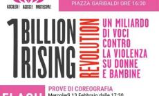 One Billion Rising Revolution: Flash mob in piazza Garibaldi