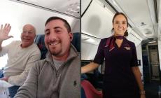 Un padre sempre in aereo dalla Vigilia a Natale per stare con figlia hostess