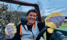 Incidente e ustioni in campagna a Gianni Morandi: ricoverato