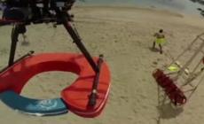 Arriva il drone bagnino che lancia il salvagente Video