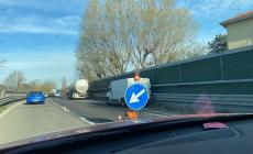 Code per lavori in tangenziale Nord in direzione Ovest, situazione verso la normalità