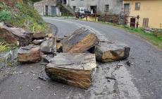 Grossi massi cadono sulla strada: tragedia sfiorata