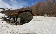 Sentieri innevati, a dispetto del calendario
