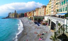 In spiaggia a Camogli