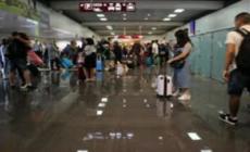 Maltempo: allagata la zona arrivi dell'aeroporto di Bergamo