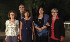 Il saluto del preside Campanini, delle prof Greci, Gherri e Gazza, e dell'impiegata Stefania