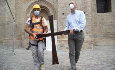  San Francesco del Prato: benedizione del vescovo e posa della croce -  Le foto
