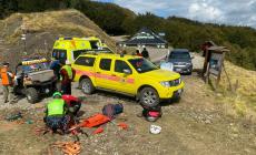 Sky runner cade durante una gara sul monte Tavola: attimi di paura, interviene il soccorso alpino 