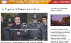 Il blog di Beppe Grillo: "A Parma per i partiti grandina ma c'è aria pulita, a 5 Stelle"