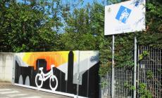 «Street art»: in strada Santa Margherita la bici nuova del màt Sicuri
