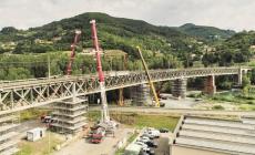 Parma–La Spezia: lavori  al viadotto ferroviario sul fiume Taro