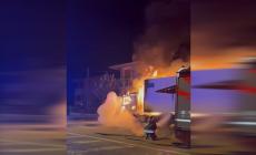 Camioncino in fiamme a Collecchio - Video