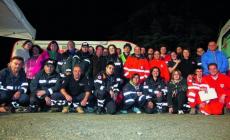 Prove di primo soccorso nel cortile della canonica a Lupazzano