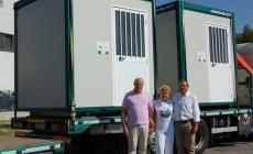 Due container per le zone terremotate