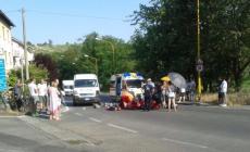 Scontro bici-furgone a Tabiano: un ferito