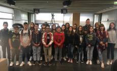La 2&deg; A della scuola media di Trecasali visita la redazione
