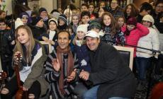 Gli artisti di Fame al ristorante Santa Croce