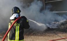 Paura nelle notte a Pilastrello: fienile in fiamme, maxi operazione dei vigili del fuoco - Foto