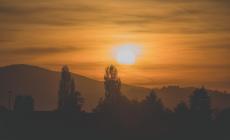 Tramonto infuocato a Bannone