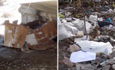 Rifiuti e rifugi di fortuna dove dovrebbe sorgere la pista ciclopedonale