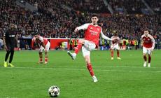 L'Arsenal sbatte contro il Leverkusen ma torna a casa con un pari