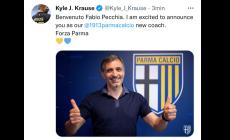 Adesso è ufficiale, con un tweet Krause annuncia: "Pecchia è l'allenatore del Parma". Per lui un biennale