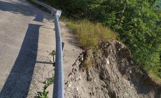 Braia di Corniglio, la strada sta franando
