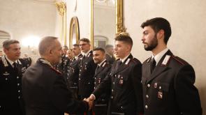 Il generale Enrico Scandone in visita al Comando provinciale dei carabinieri di Parma