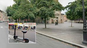 Si schianta in monopattino contro un'auto parcheggiata in piazzale Picelli: 23enne al Maggiore