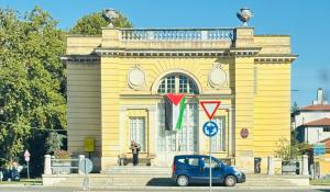 Bandiera palestinese sul Petitot