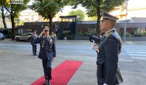 Il comandante regionale della Gdf Kalenda in visita a Parma