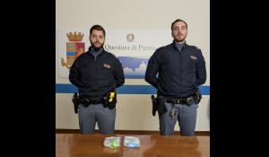 46.2 grammi di hashish trovati in piazzale della Pilotta e in via Toschi