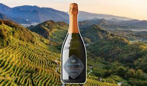 Torri di Credazzo Prosecco Superiore Valdobbiadene Follador. Glera e Chardonnay, elegante al naso e fragrante al sorso